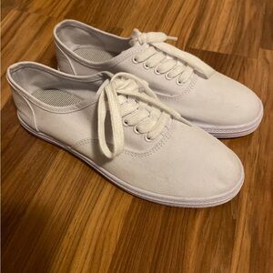 Classic White Canvas Sneakers